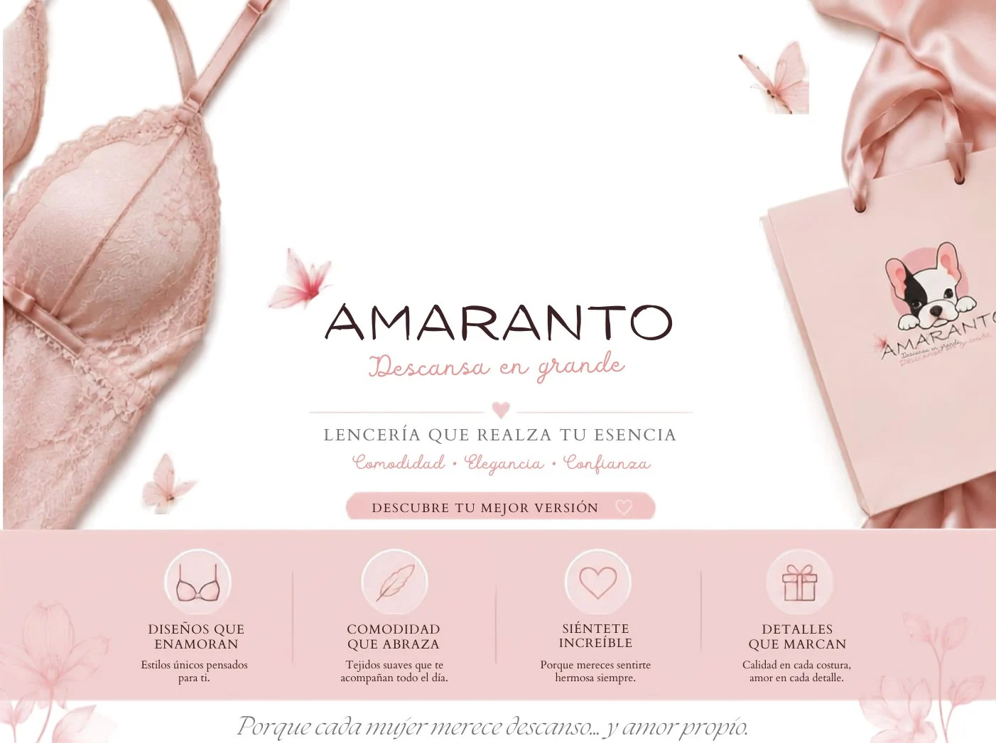 Amaranto Pijamas — Descansa en grande